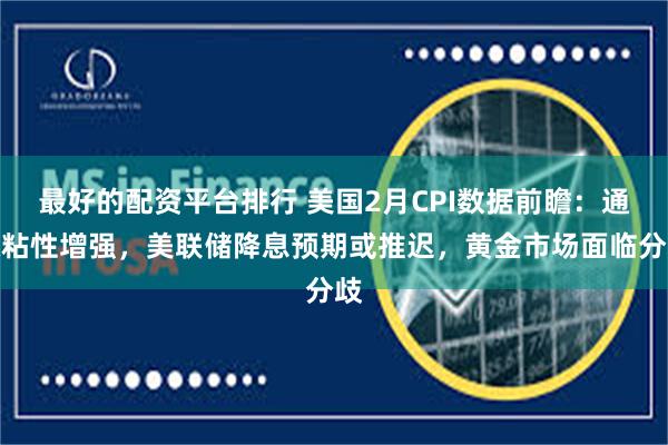 最好的配资平台排行 美国2月CPI数据前瞻：通胀粘性增强，美联储降息预期或推迟，黄金市场面临分歧